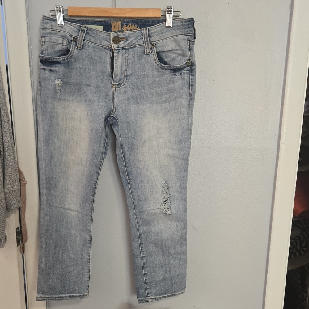 Kut from the Kloth Light Blue Cropped Jeans